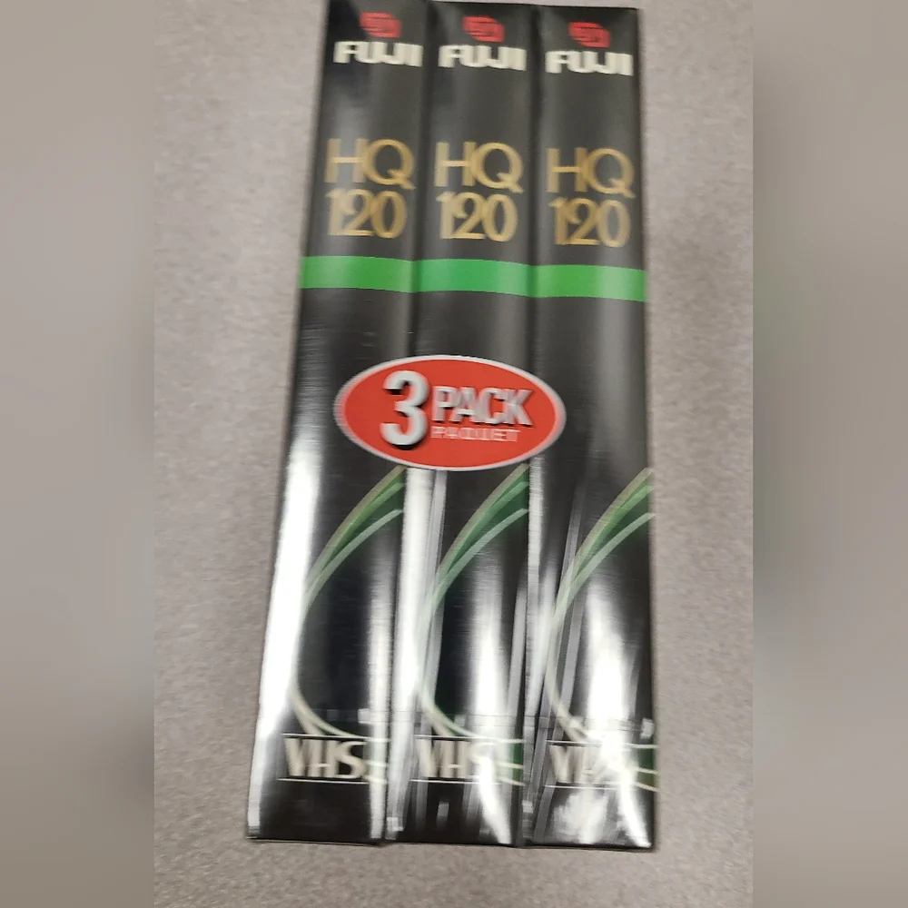 3 pack Fuji VHS tapes